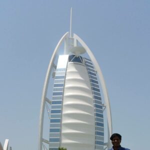 BURJ AL ARAB FROM ABOVE